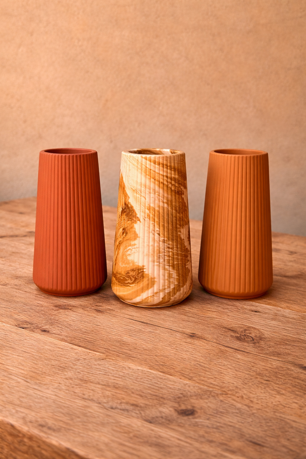 Vase colonne strié - L'Atelier du Sud