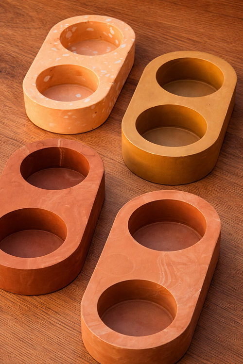 Bougeoir double - L'Atelier du Sud